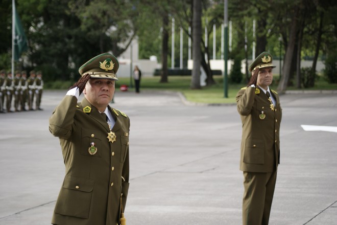 Jefe de la División de Carabineros asiste a la Ceremonia de ascenso de Generales.