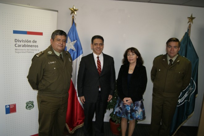 Jefe de la División  Carabineros se reunió con la Alcaldesa de Quinta Normal